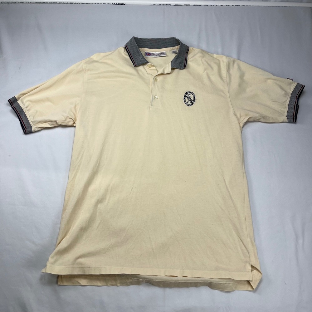 Slazenger 1999 US Open Golf Pinehurst Cream Short Sleeve Polo Shirt